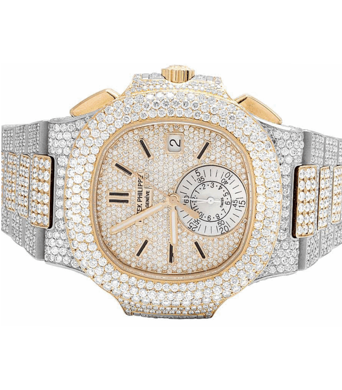 Patek Philippe Moissanite – Patek Two Tone yellow gold and white